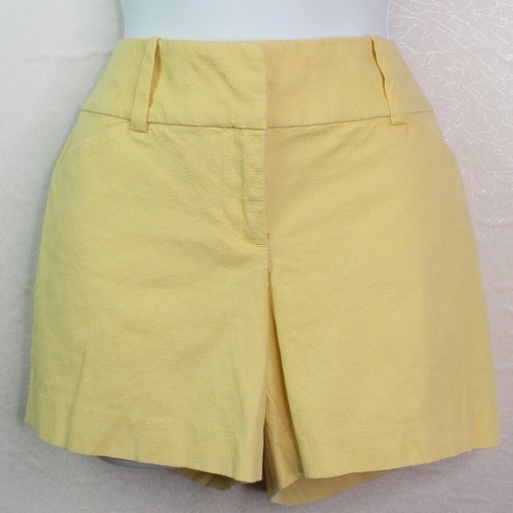 Ann Taylor Yellow Modern Fit Shorts 4